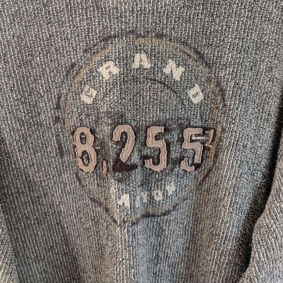 Early 2000s Grunge Outdoor Grand Canyon Logo Oversized Soft Ribbed Sweater - Picture 3 of 8